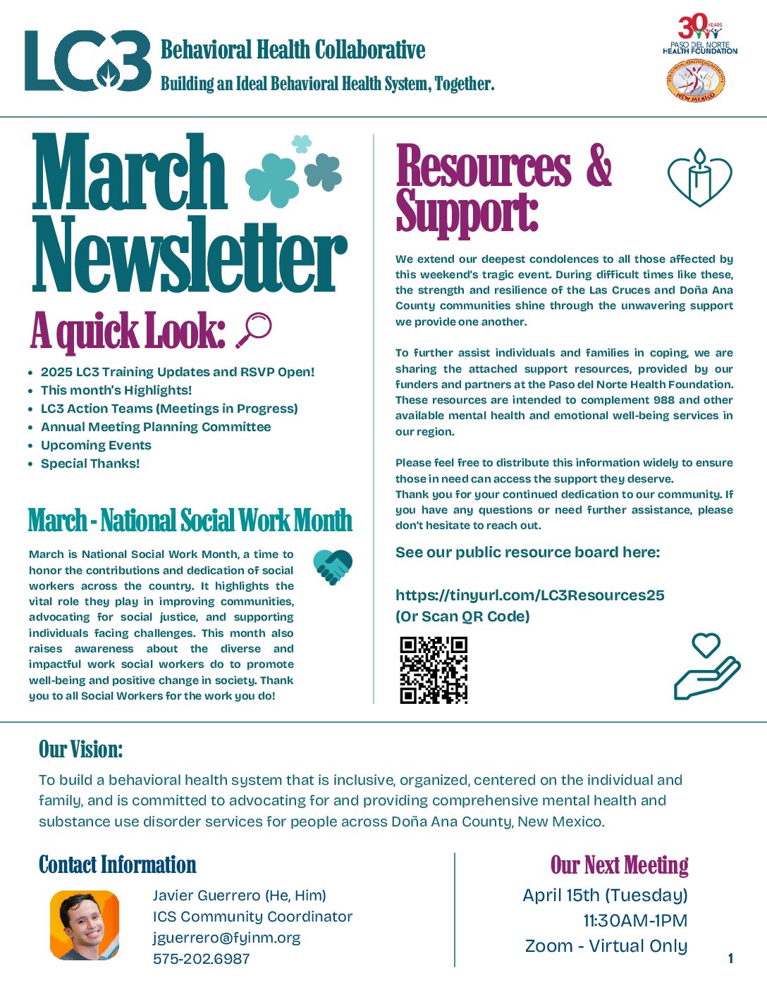 March newsletter (2025)