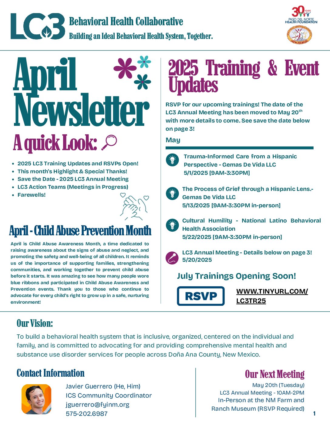 April newsletter (2025)